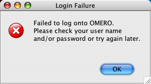 Login failure